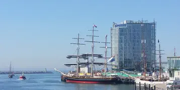 Inntel Hotel at the northern harbour head of Scheveningen, The Hague