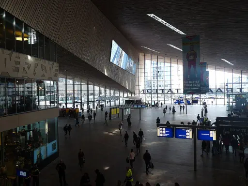 Interior hall of Rotterdam Centraal Station, 2017
