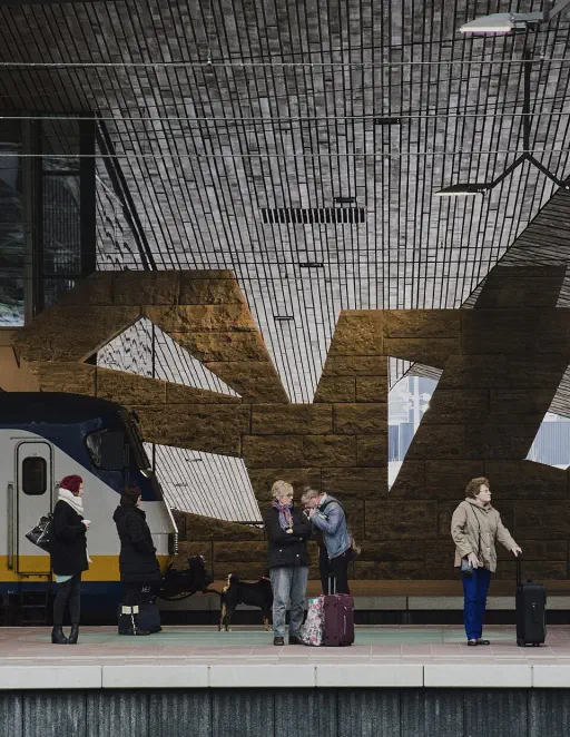 Platform at Rotterdam Centraal Station, Rotterdam